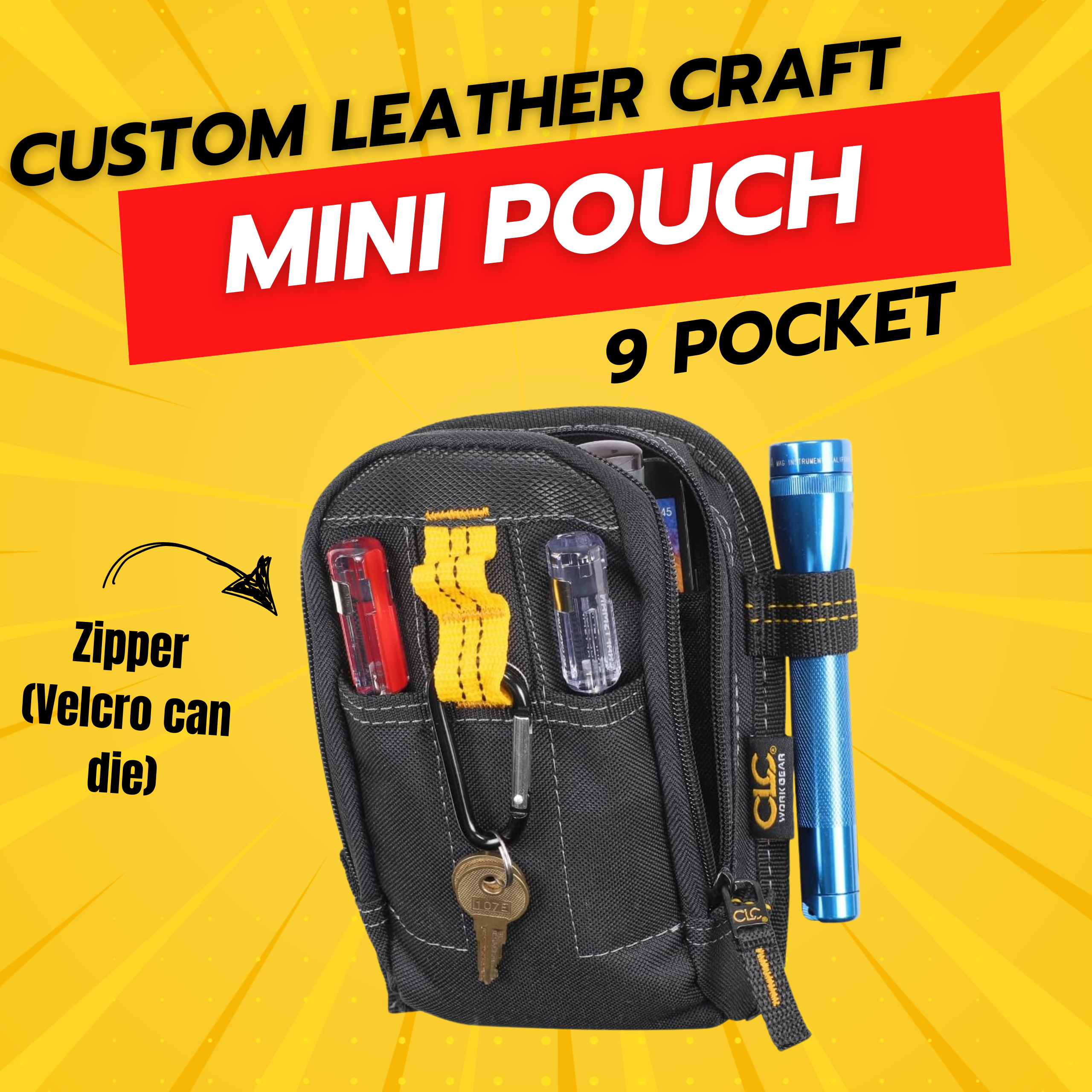 Custom LeatherCraft CLC Carry-All Tool Pouch, Men's, Size: One size
