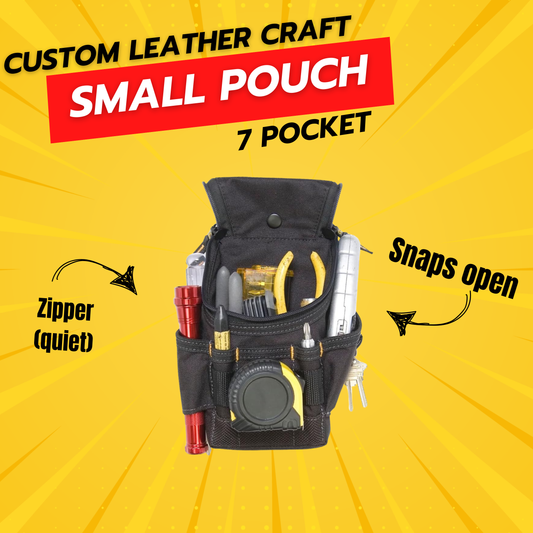 Custom Leathercraft Small 9-Pocket Utility Pouch